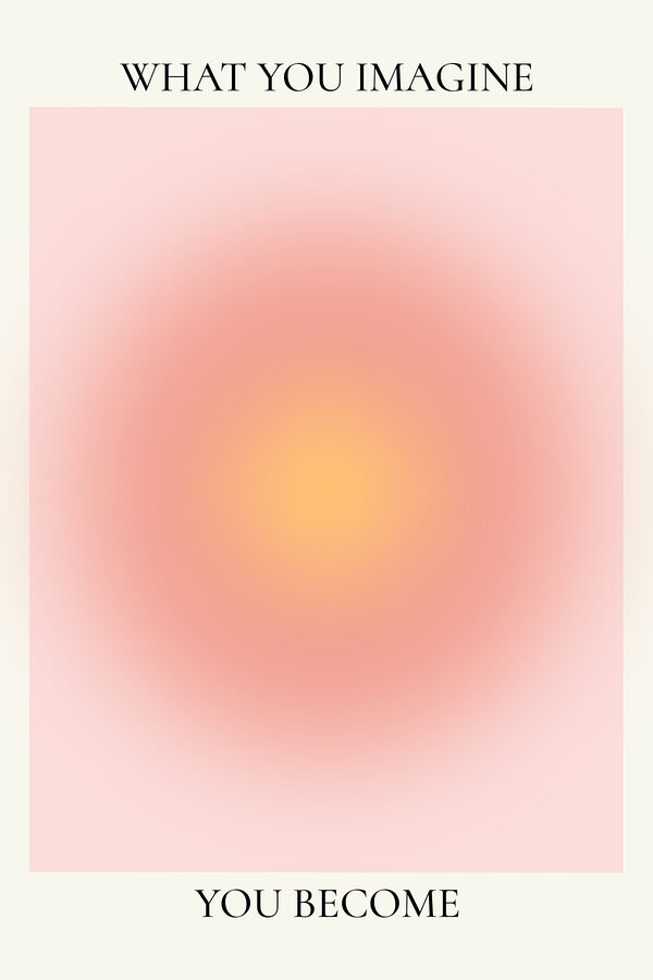 Een roze en gele cirkel Een roze en gele cirkel
