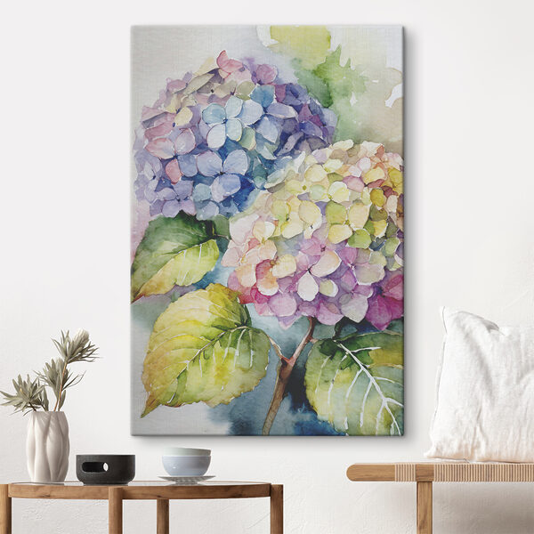 Een aquarelschilderij van bloemen Een aquarelschilderij van bloemen