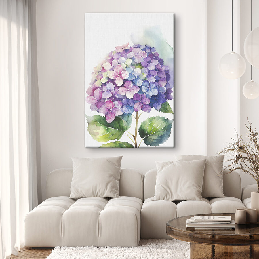 Een aquarel van een bloem