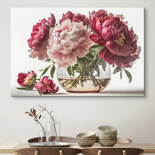 A vase of pink and white flowers A vase of pink and white flowers