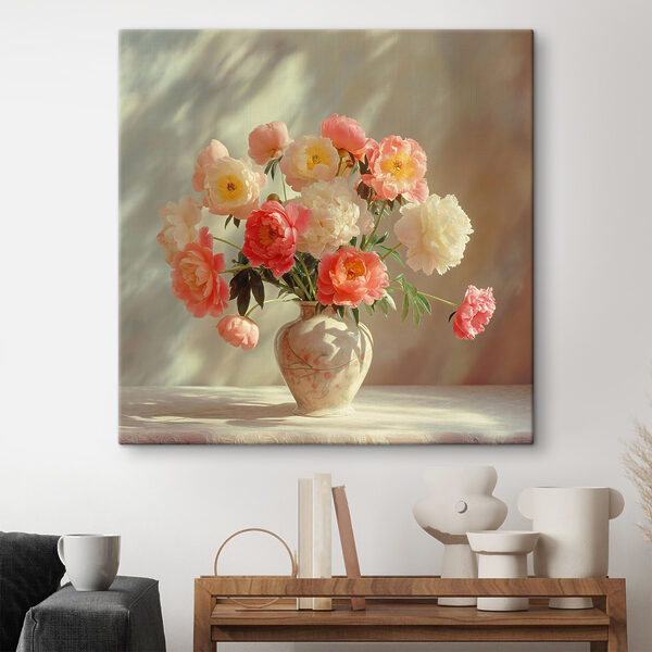 Een vaas met bloemen erin Een vaas met bloemen erin