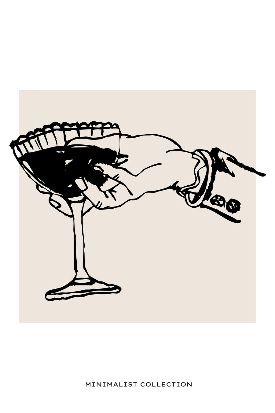 Een hand die een glas wijn vasthoudt
