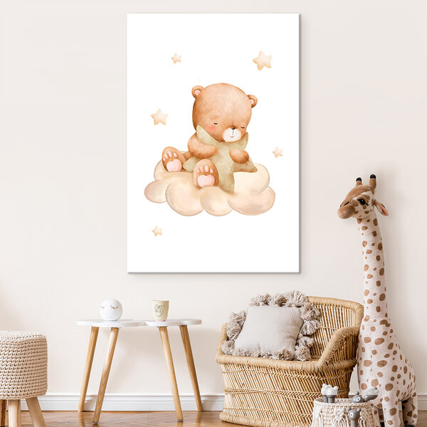 Een teddybeer op een wolk Een teddybeer op een wolk