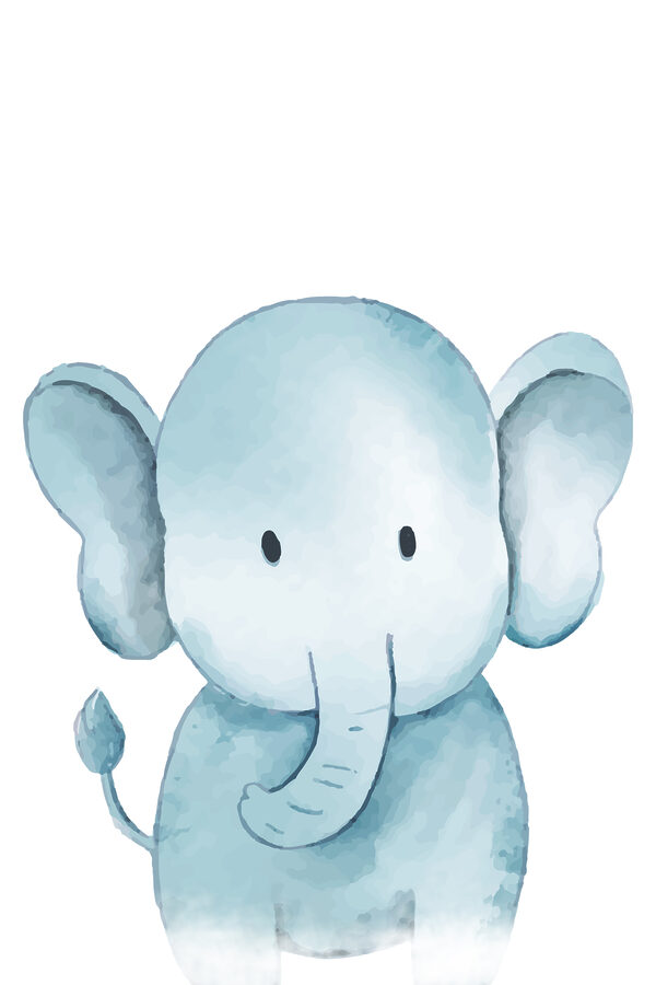 Een cartoon van een olifant Een cartoon van een olifant