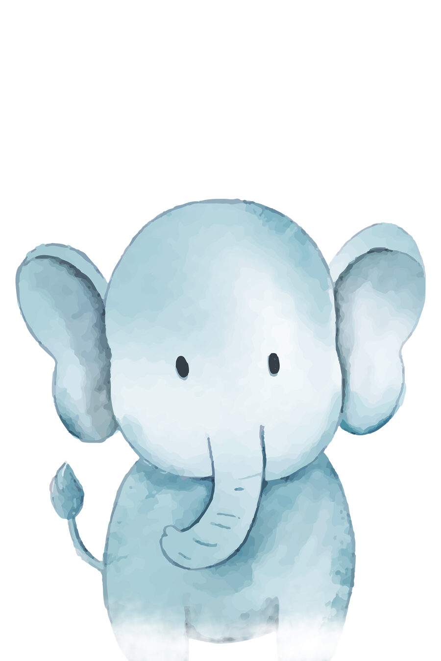 Een cartoon van een olifant Een cartoon van een olifant