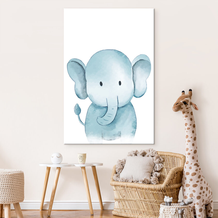 Een cartoon van een olifant Een cartoon van een olifant