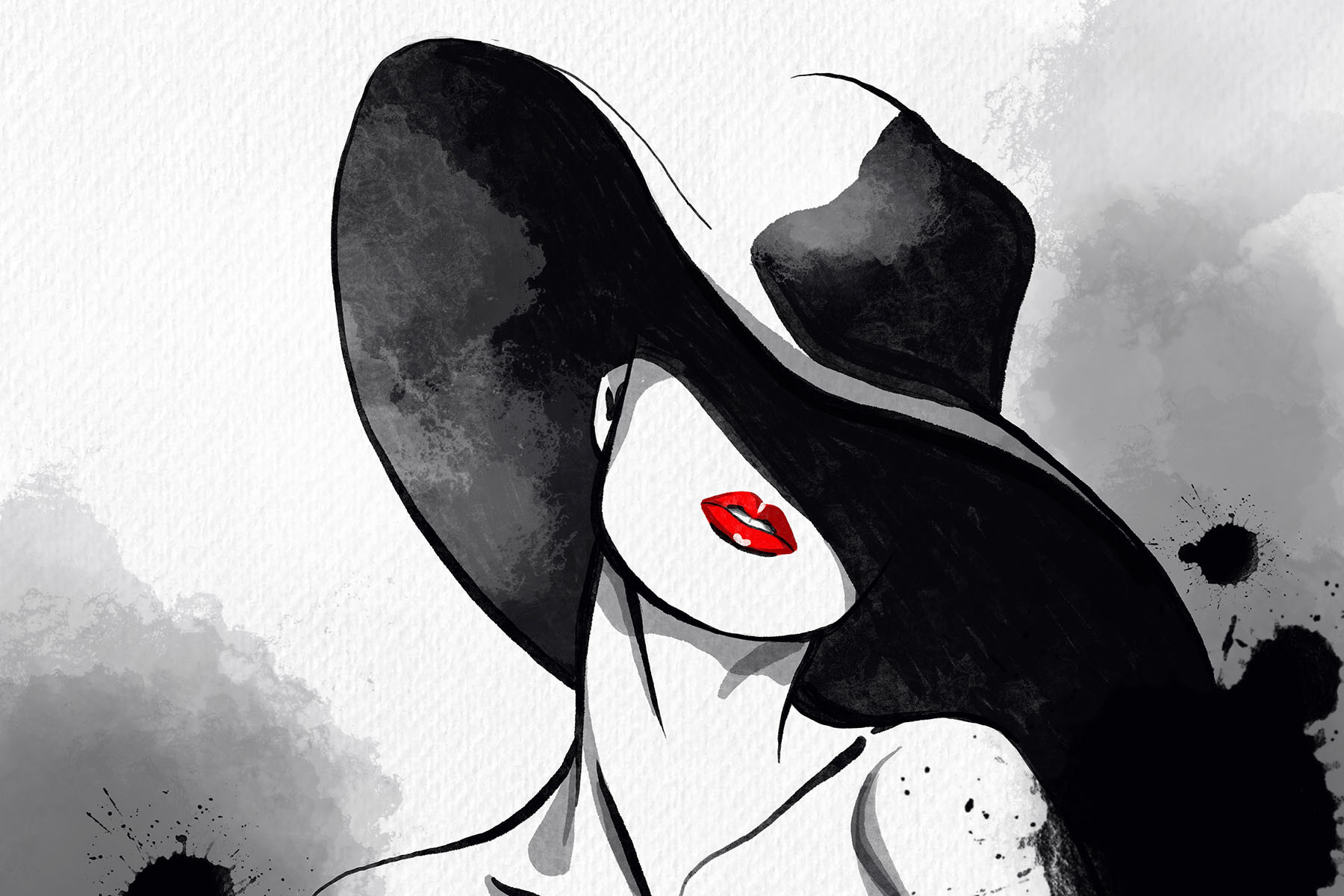 A woman wearing a hat