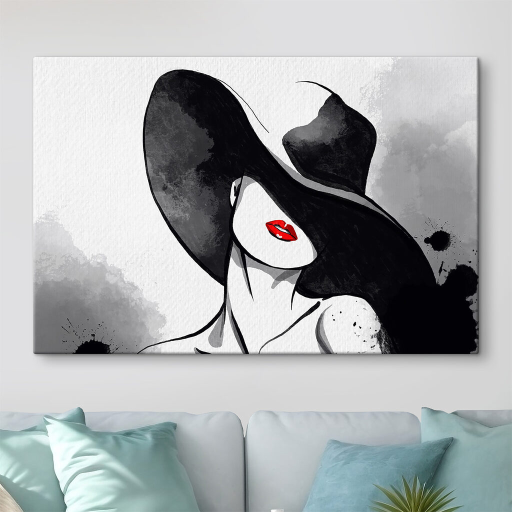 A woman wearing a hat