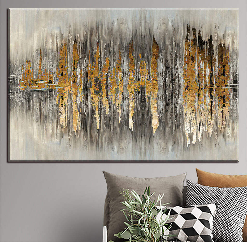 A close up of a painting A close up of a painting