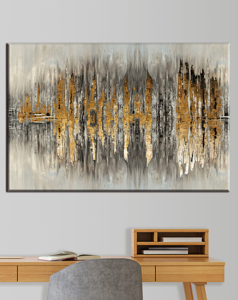 A close up of a painting A close up of a painting