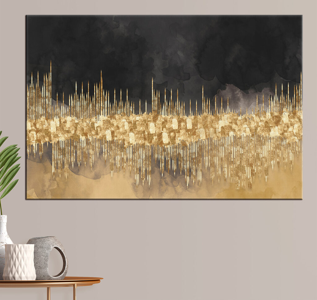 Cityscape abstracted in shimmering hues Cityscape abstracted in shimmering hues
