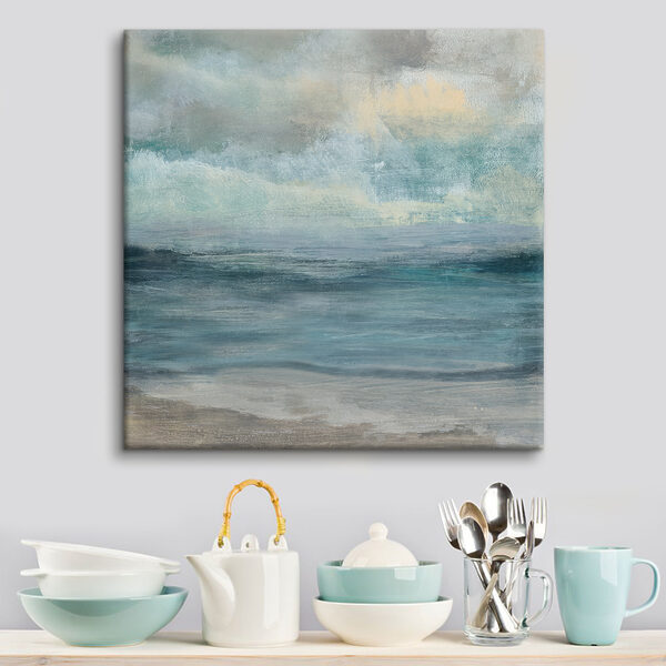 Water en zand met golven Water en zand met golven
