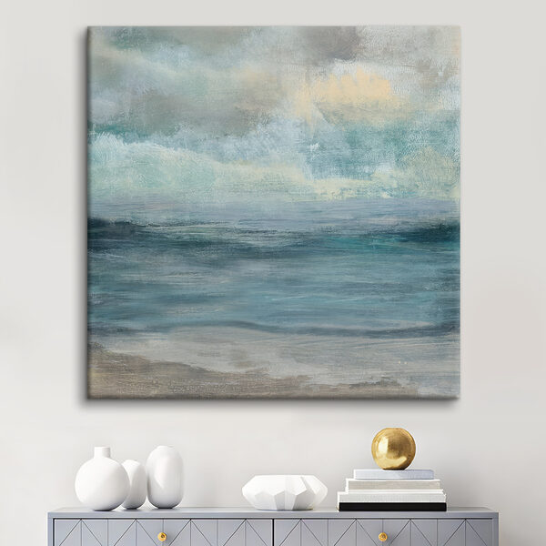 Water en zand met golven Water en zand met golven