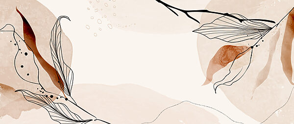 A white background with black and brown leaves A white background with black and brown leaves