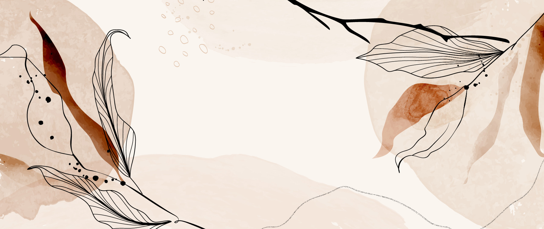 A white background with black and brown leaves A white background with black and brown leaves