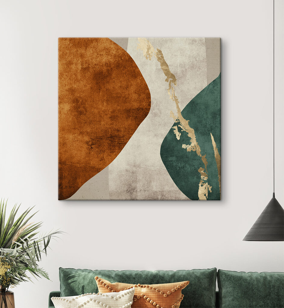 A art piece with a colorful design A art piece with a colorful design