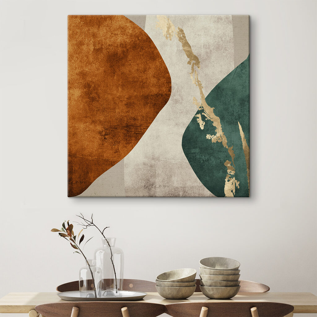 A art piece with a colorful design A art piece with a colorful design