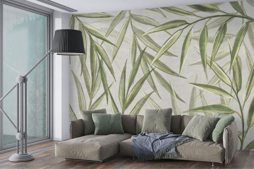 A close up of leaves