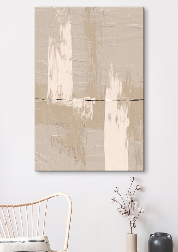Witte en bruine verf op een muur Witte en bruine verf op een muur