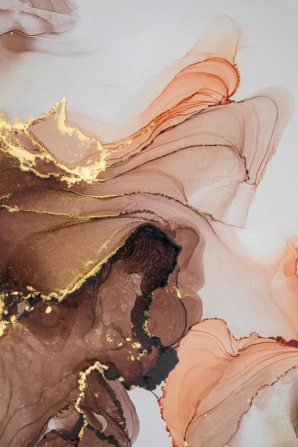 Een close-up van een schilderij Een close-up van een schilderij