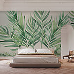 Fotobehang Een close-up van een plant