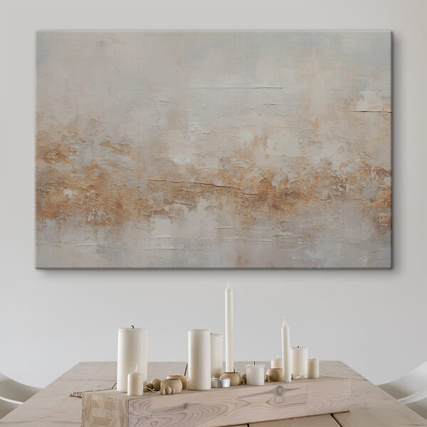 Een witte en bruine muur Een witte en bruine muur