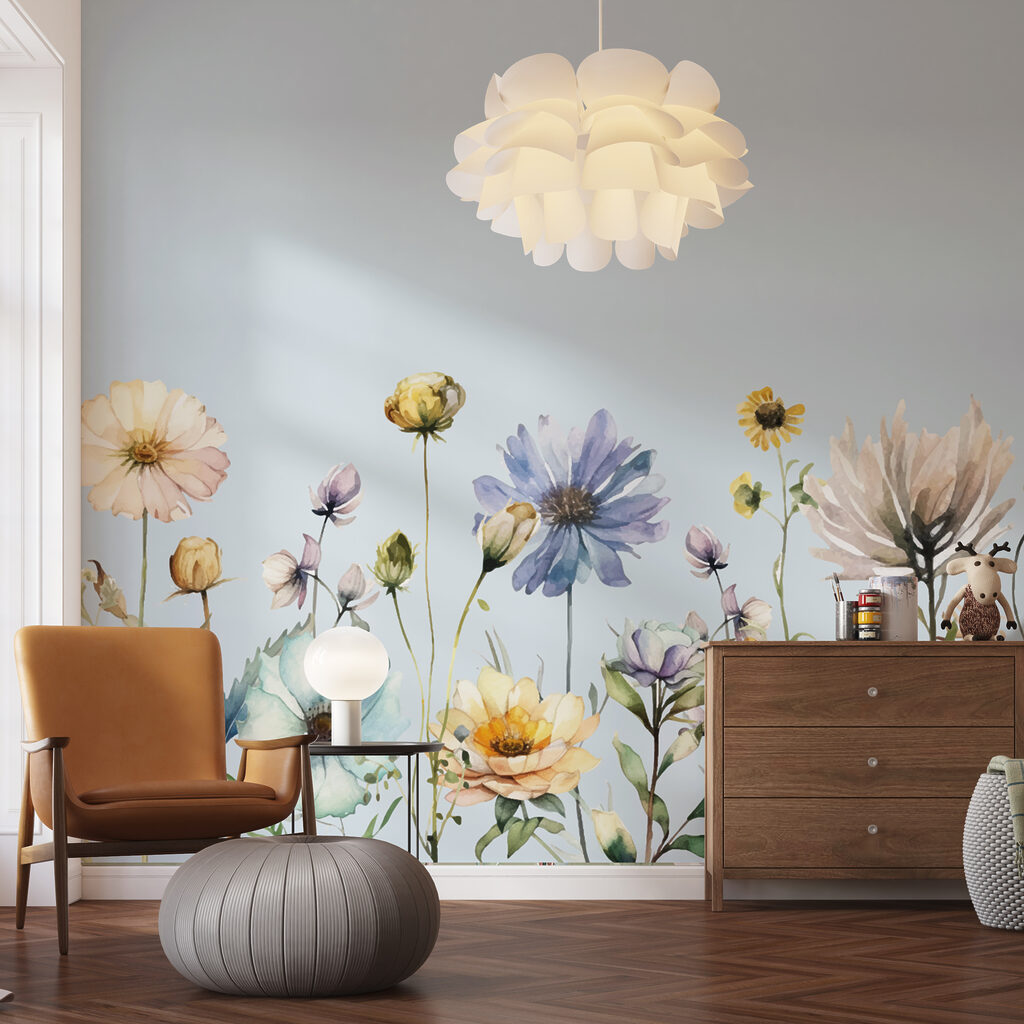 A watercolor painting of flowers A watercolor painting of flowers