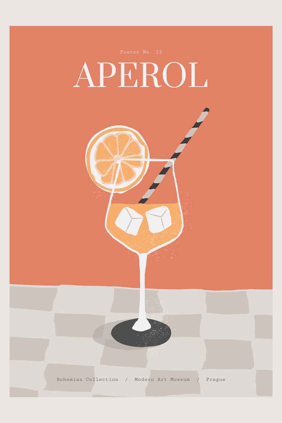 Canvas Schilderijen Een poster van een drankje - Afbeelding 3