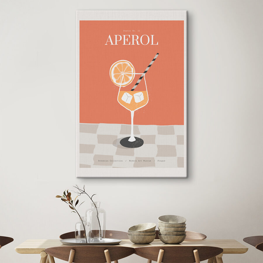 Canvas Schilderijen Een poster van een drankje - Afbeelding 2