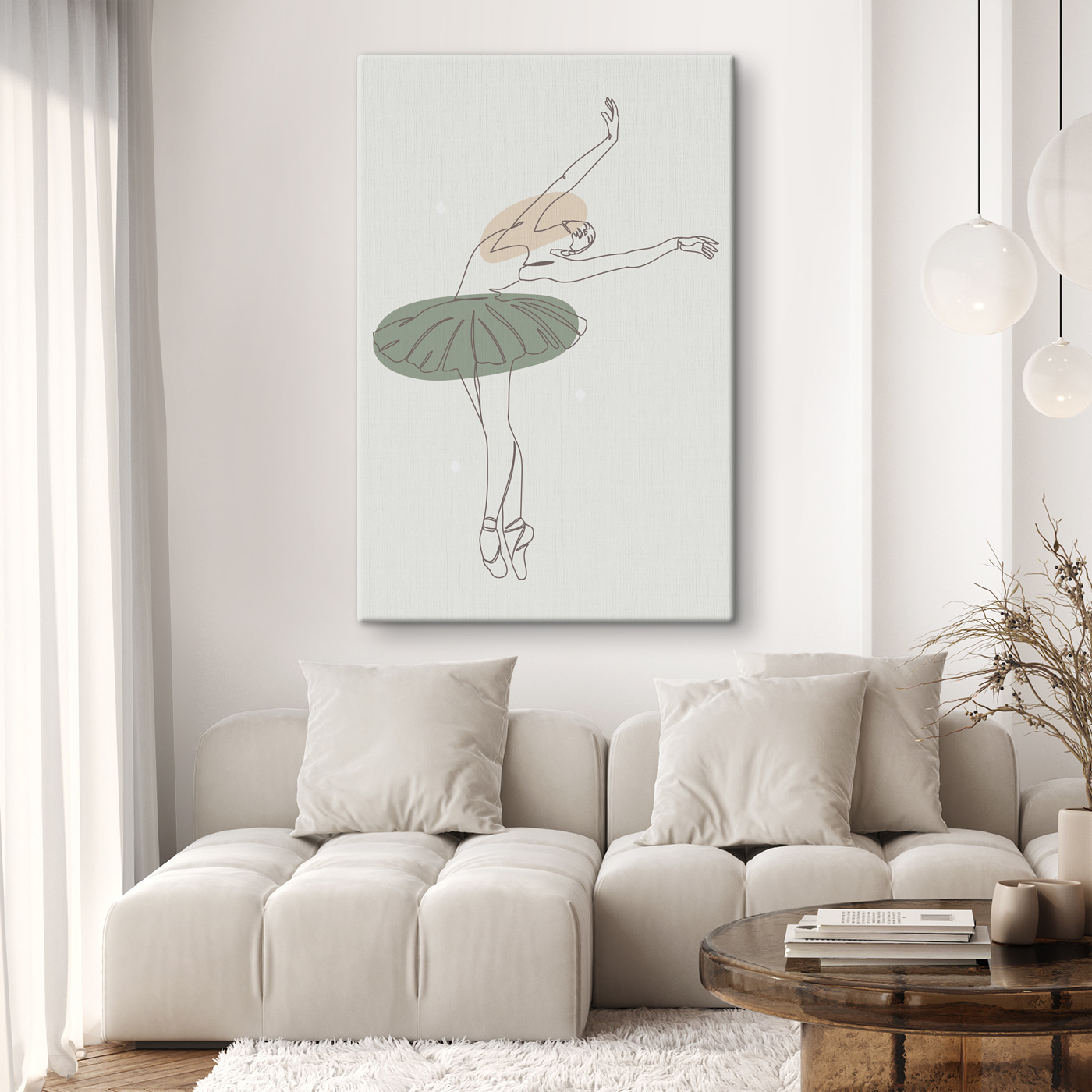 A drawing of a ballerina