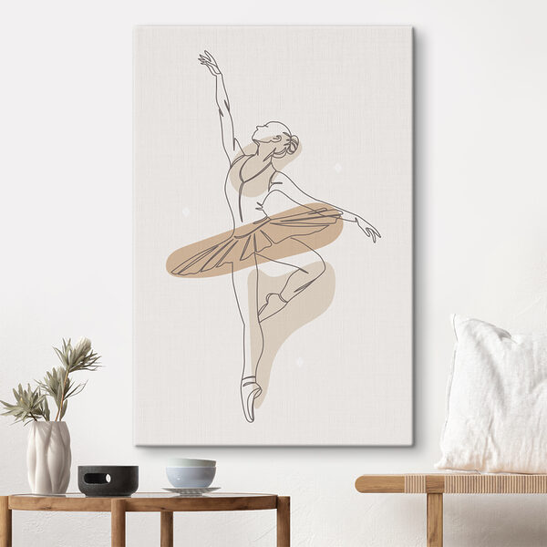 Een tekening van een dansende vrouw Een tekening van een dansende vrouw