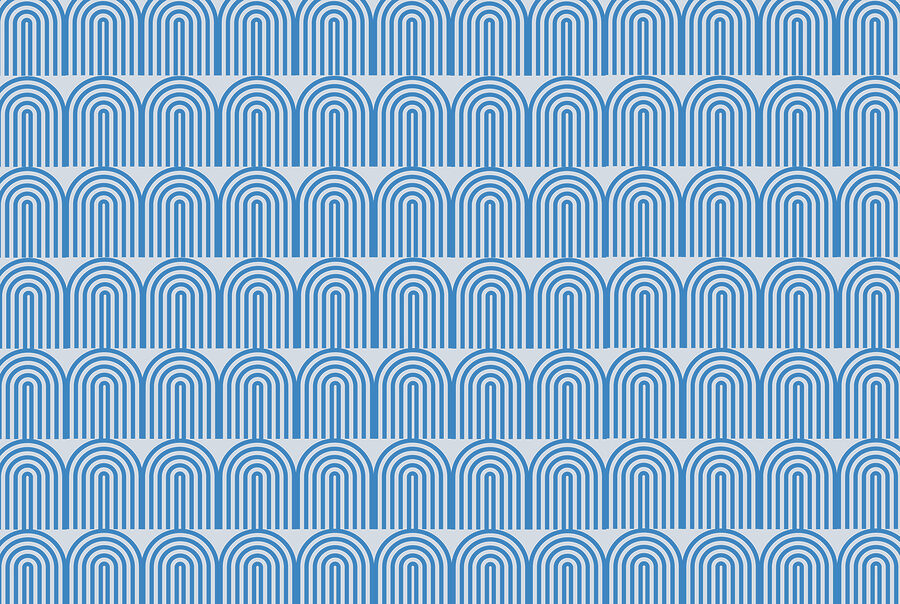 Een blauw-wit patroon