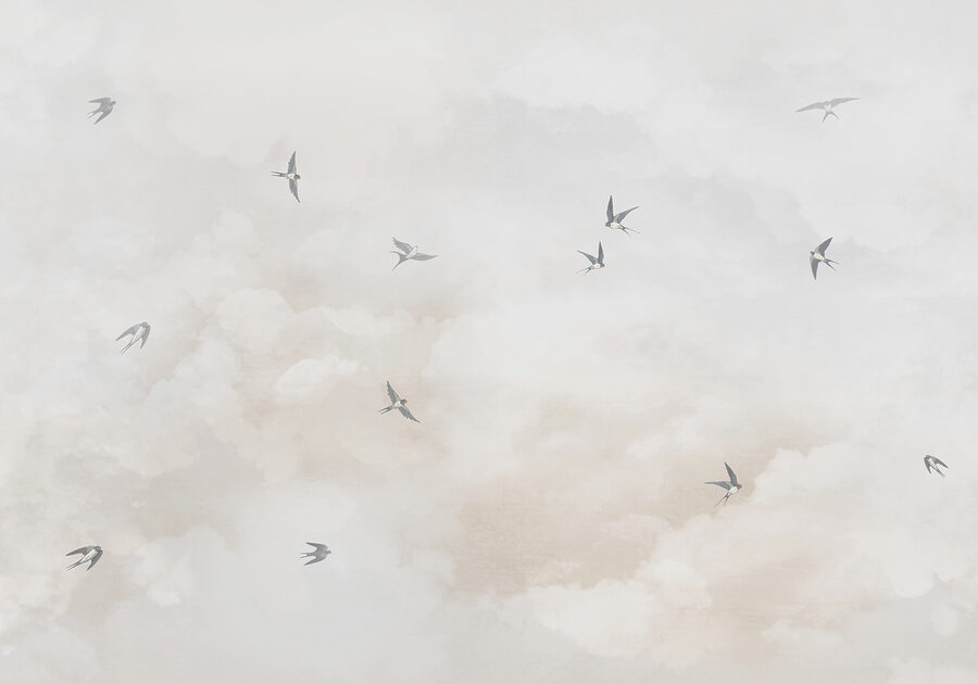 Vliegende vogels in de lucht