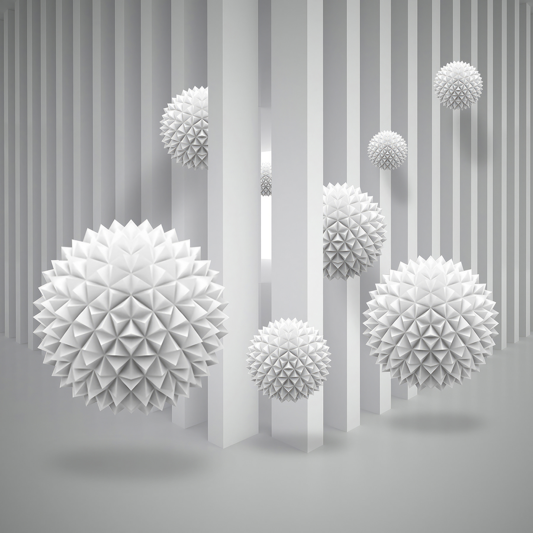 s26960p - Witte ballen in een kamer - tegory