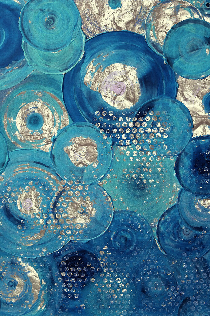 s01035p 683x1024 - Een blauw en zilveren cirkelschilderij - tegory