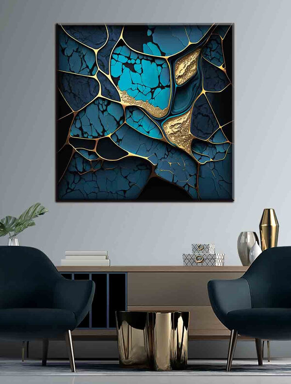 Turquoise en bronzen abstracte elegantie. Turquoise en bronzen abstracte elegantie.