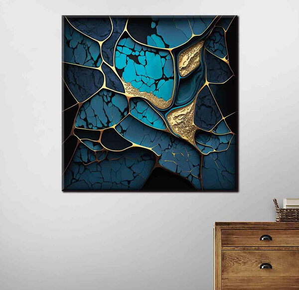 Turquoise en bronzen abstracte elegantie. Turquoise en bronzen abstracte elegantie.