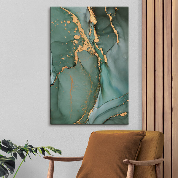 Een close-up van een schilderij Een close-up van een schilderij