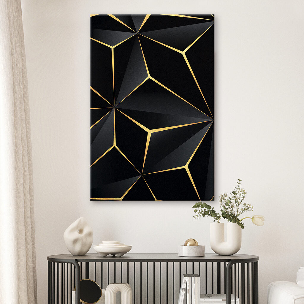 s35865pig92 1024x1024 - Elegant zwart geometrisch ontwerp met accenten - tegory