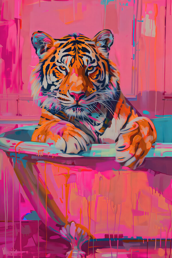 Een tijger in een bad Een tijger in een bad
