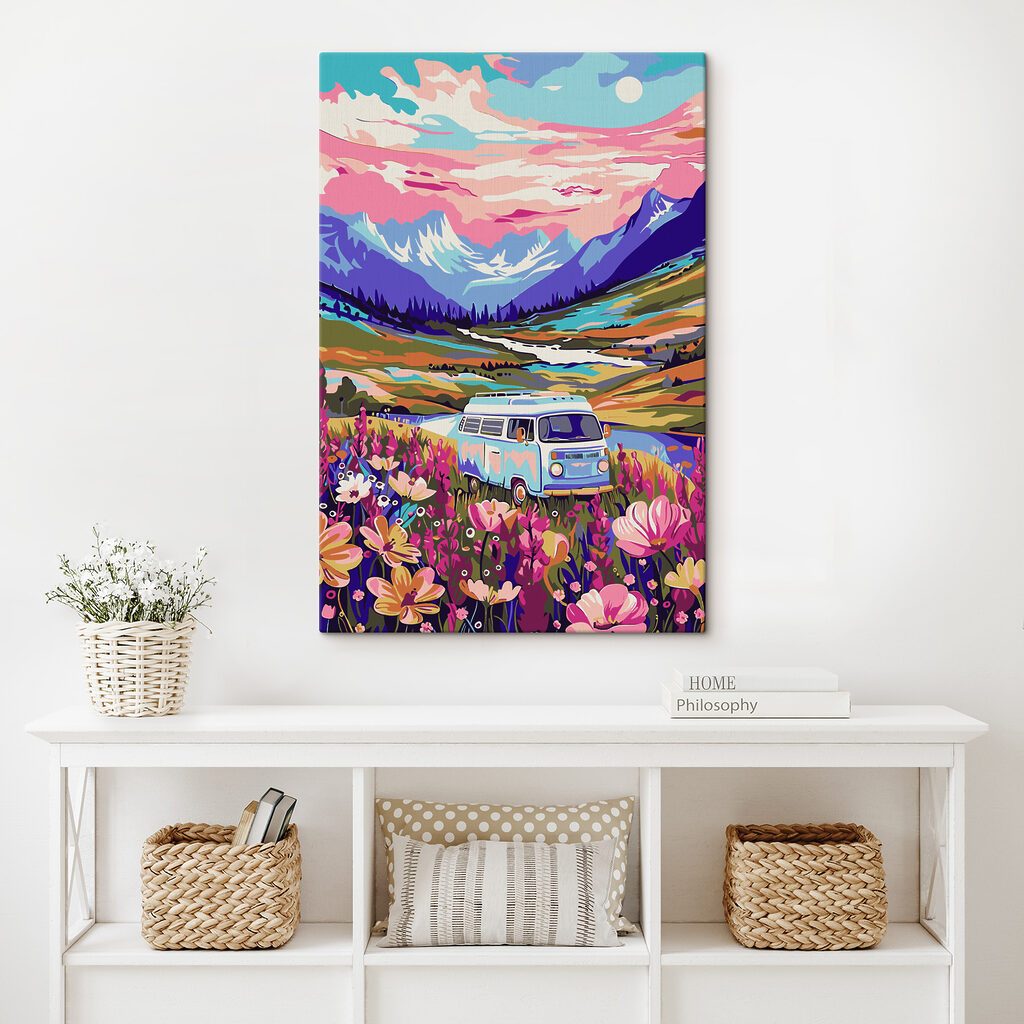 s38260pig300 1024x1024 - Een busje rijdt door een bloemenveld - tegory