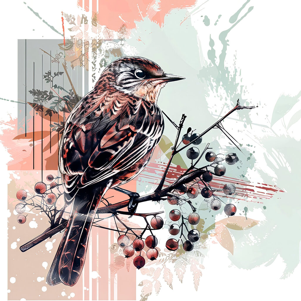 Een vogel op een tak s38273p 1024x1024 - Een vogel op een tak - tegory