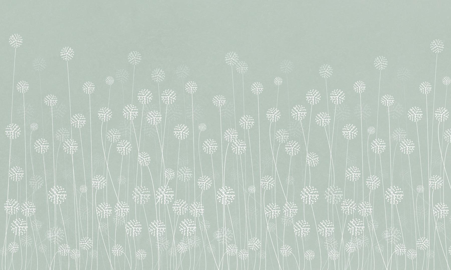w00613v3p - Witte bloemen op groene achtergrond - tegory