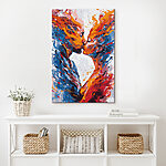 Een kussende man en vrouw Een kussende man en vrouw