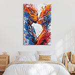 Een kussende man en vrouw Een kussende man en vrouw