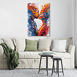 Een kussende man en vrouw Een kussende man en vrouw