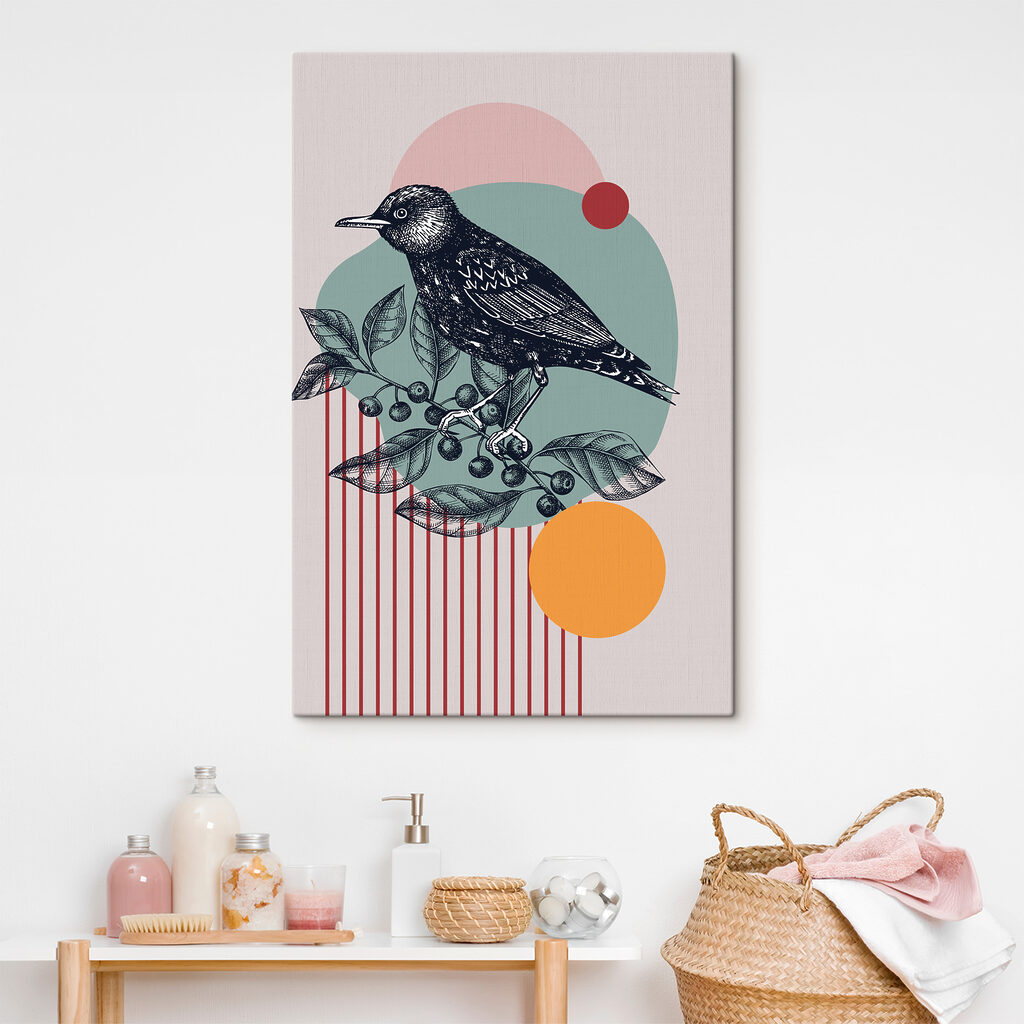 A bird on a branch