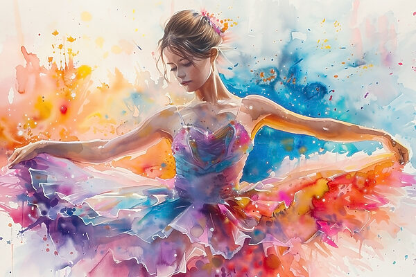 Een vrouw in een tutu Een vrouw in een tutu