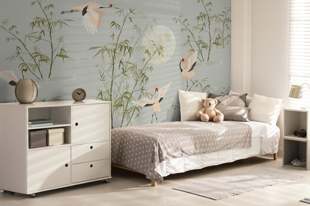 Een behang met vogels en bamboe w00520pir1r 1024x683 - Een behang met vogels en bamboe - tegory