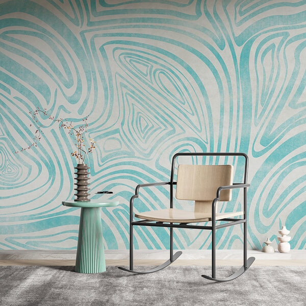 Een blauw en wit patroon w00649v3pig13ms 600x600 - Een blauw en wit patroon - tegory